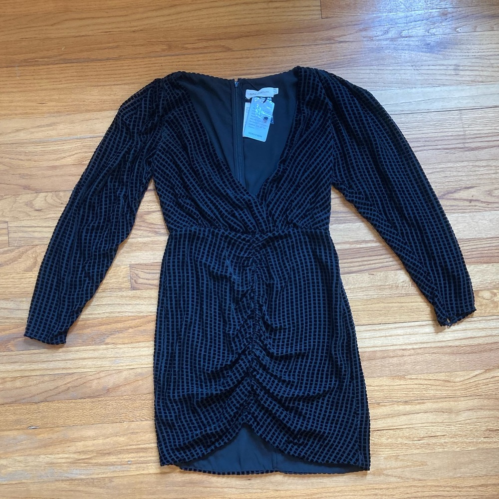 Fame and Partners | Black Velvet/Velour Dress